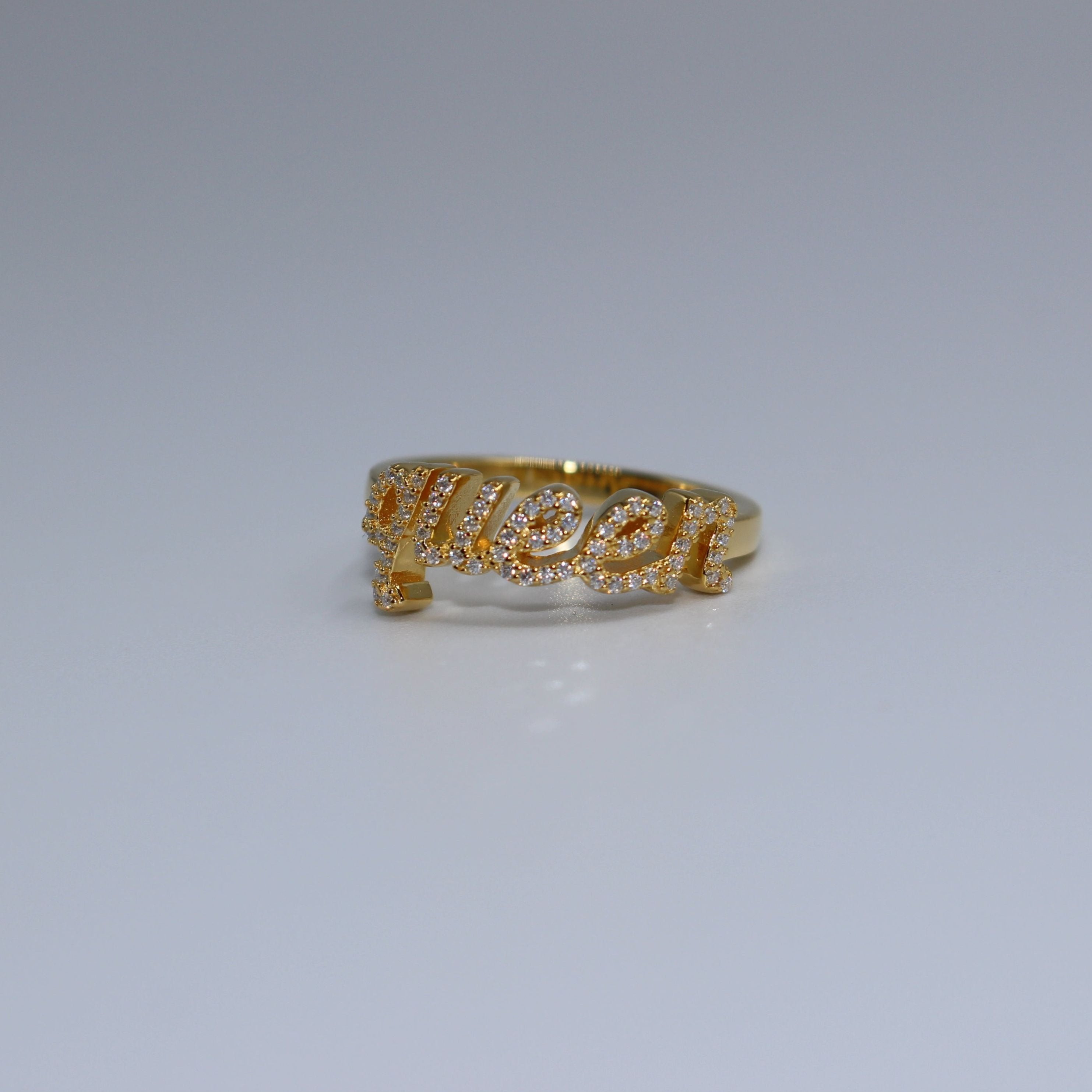 Queen Gold Moissanite Ring